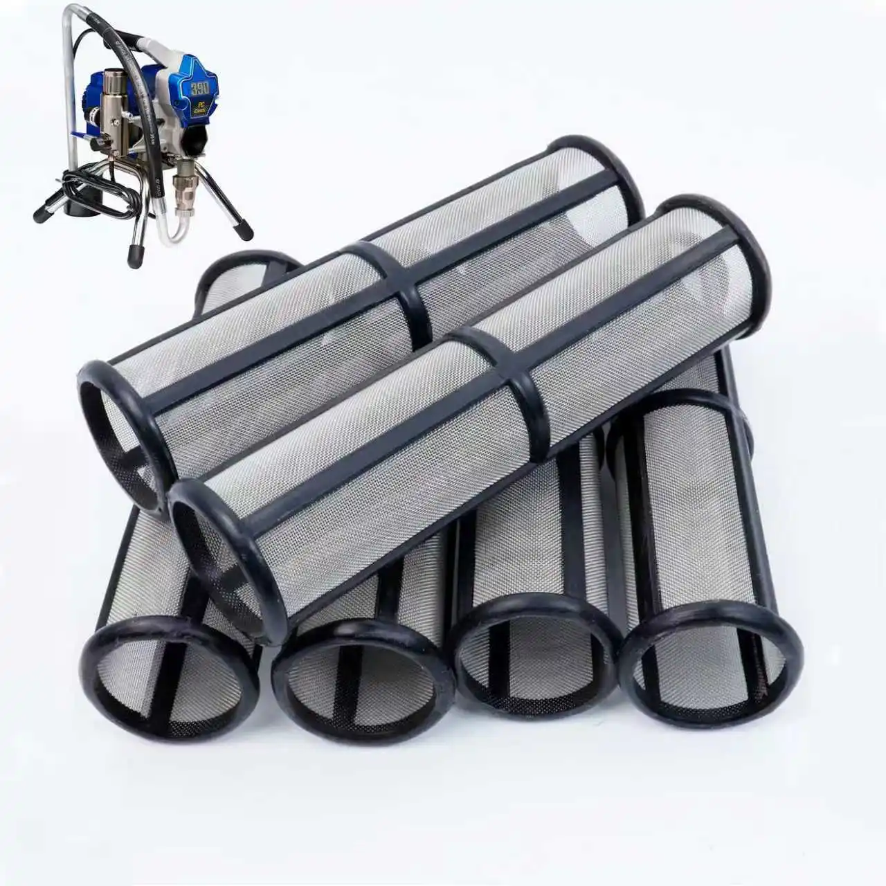 6 Pcs Airless Paint Sprayer Filter Pump Manifold Strainer 390 395 490 495 595 Compatible with Graco 246384 for Airless Paint Spr