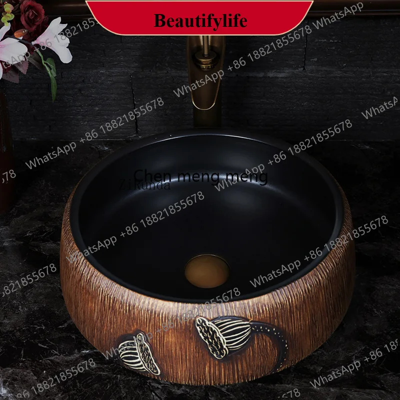 

D132 Умывальник на столе ретро керамический умывальник унитаз художественный умывальник бытовой художественный умывальник