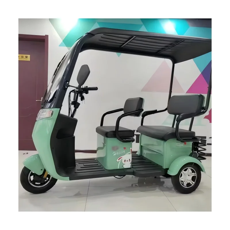 

New OEM 60v/72v Adult Electric Tricycle Thickened Steel Frame 1000W Power Tuk Tuk Open Body Passenger Tricycle Electron Driving
