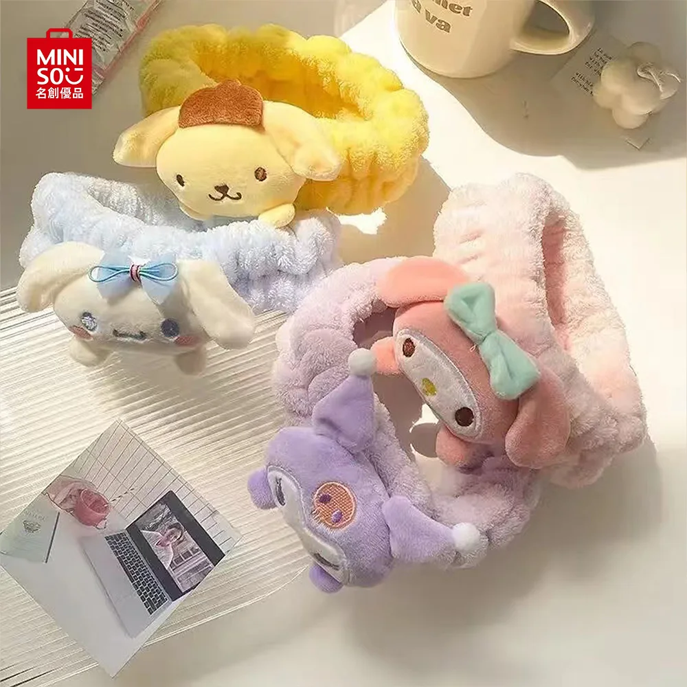 Повязка на голову Sanrio Kuromi, милая повязка на голову в стиле аниме, милая мультяшная моя мелодия, коричная повязка на голову, головной убор, аксессуары для девушек