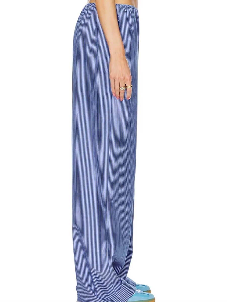 TWOTWINSTYLE Hit Kleur Tweedelige Set voor Vrouwen Strapless Mouwloze Top Hoge Taille Temperament Broek Sets Vrouwelijke Nieuwe