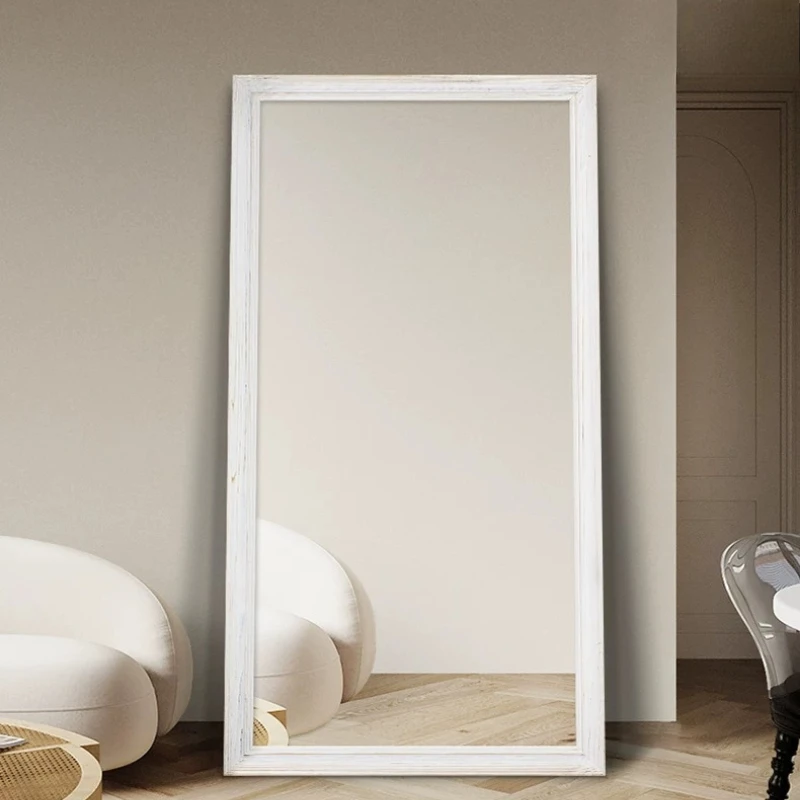 Full Body Aesthetic Mirror Luxury Modern Long Nordic Girls Living Room Makeup Mirror Funky Vintage Spiegel Wand Home Decorations