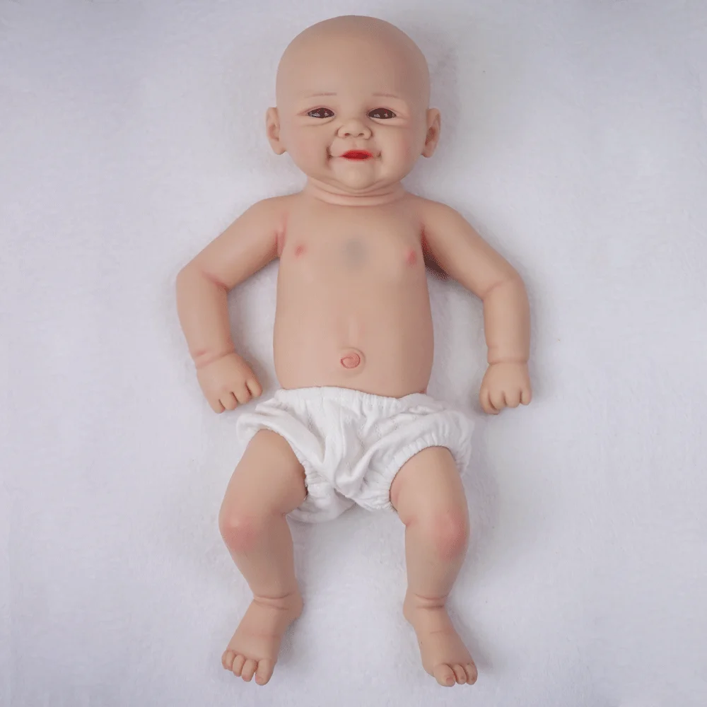 

43cm full silicone reborn doll dressable dress up soft smooth girl 2.95kg