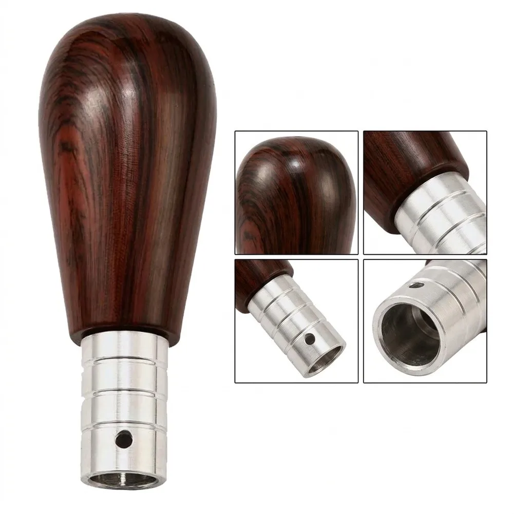 Automatic Transmission Car for shifter Knob As Shown Walnut Wood Knob High Universality Fitment ABS Material Brown Color