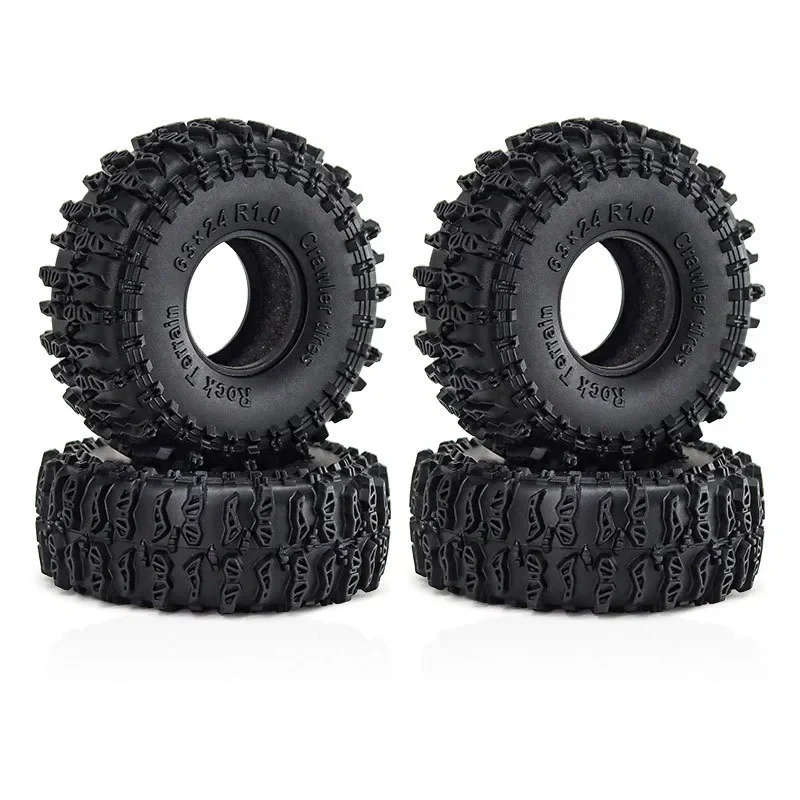 

Super Soft Sticky 1.0 Crawler Tires for 1/18 1/24 RC Crawler Car Axial SCX24 FMS FCX24 AX24 Upgrade