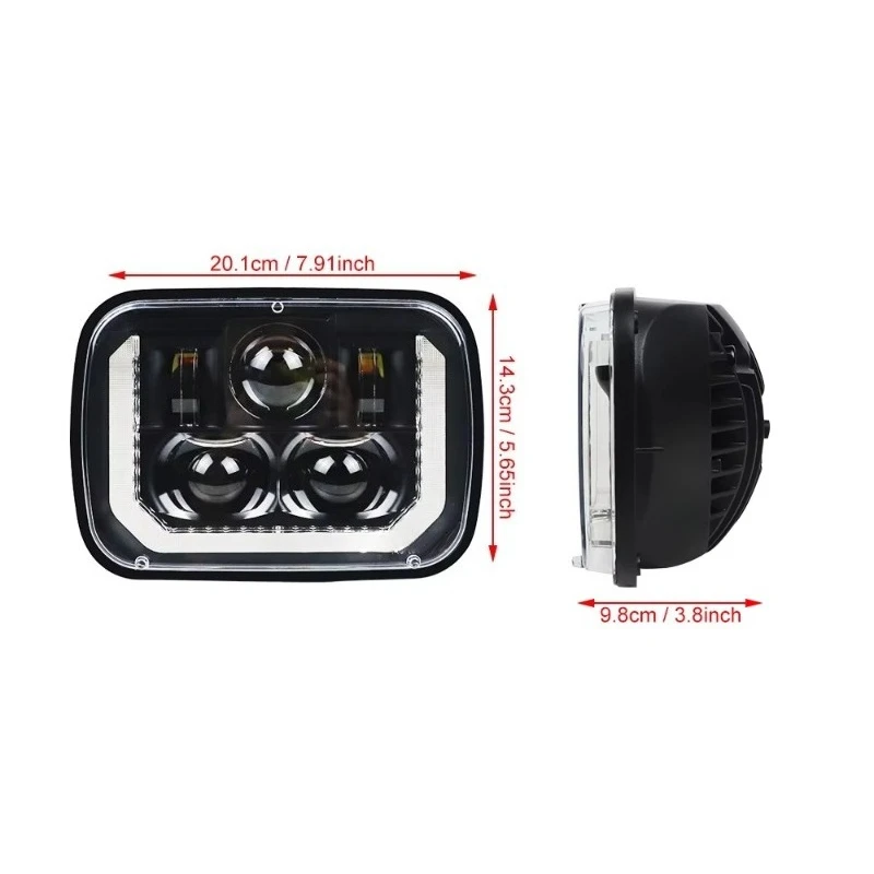 High Power LED Headlights with /Low Beam Turn Signal Dot Certification