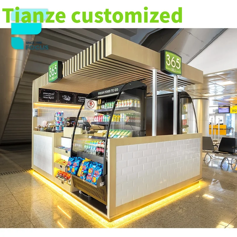 {customized}New Design Sale Mall Boba Milk 3DShop Decoration Design Bubble Tea Kiosk Design