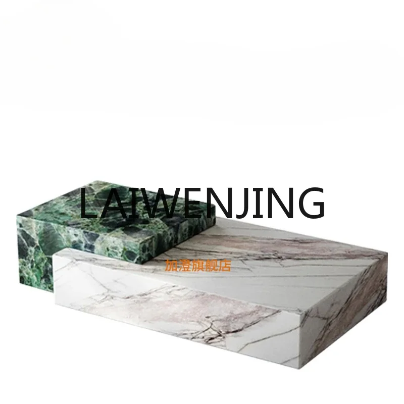 

Marble coffee table modern minimalist villa living room creative premium coffee table natural stone