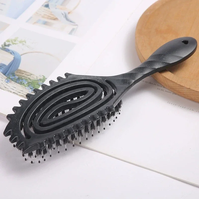 2-piece Comb Set,one Hollowed Out Hair Comb for Wet or Dry Hair,scalp Massage Brush, with Small Claws,special for Real Hair Wigs view 4