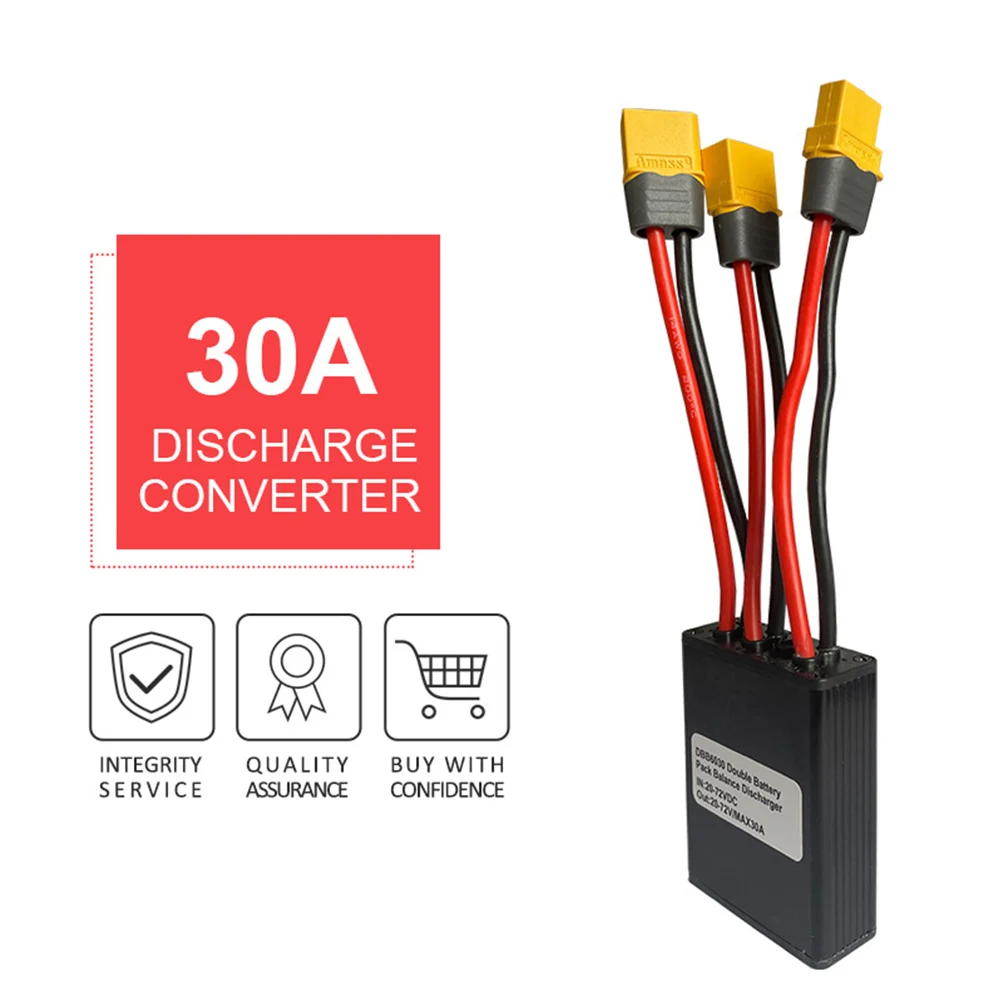 1pc Ebike Dual Battery Discharge Converter Switcher Module Increase Battery Capacity 20A/30/40A Module Balanced Discharge