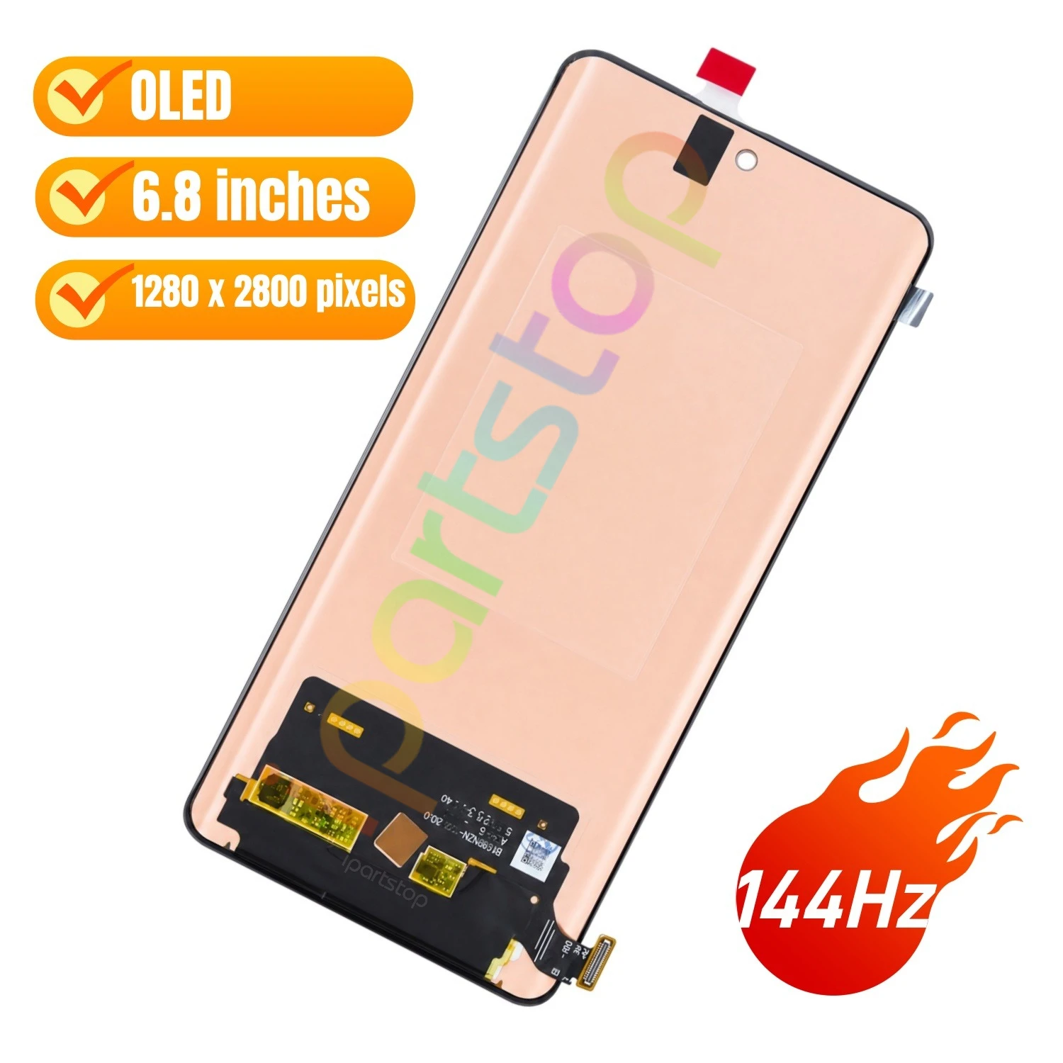 iParts Replacement New Display for Realme 15 Pro 5G RMX5101 144Hz OLED Touch Screen Digitizer with Frame Assembly OEM Tested