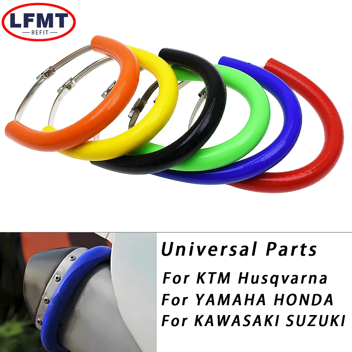 

Motorcycle Exhaust Protector Cover Guard Heat Shield For Honda CR CRF 250 Dirt Bike More than 250cc Motocross Universal Parts