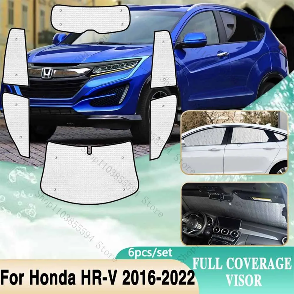 

For Honda HR-V RU HRV 2016~2022 Vezel Car Full Cover Visor Windshield Windows Anti-UV Sun Protection Sunshades Auto Accessories