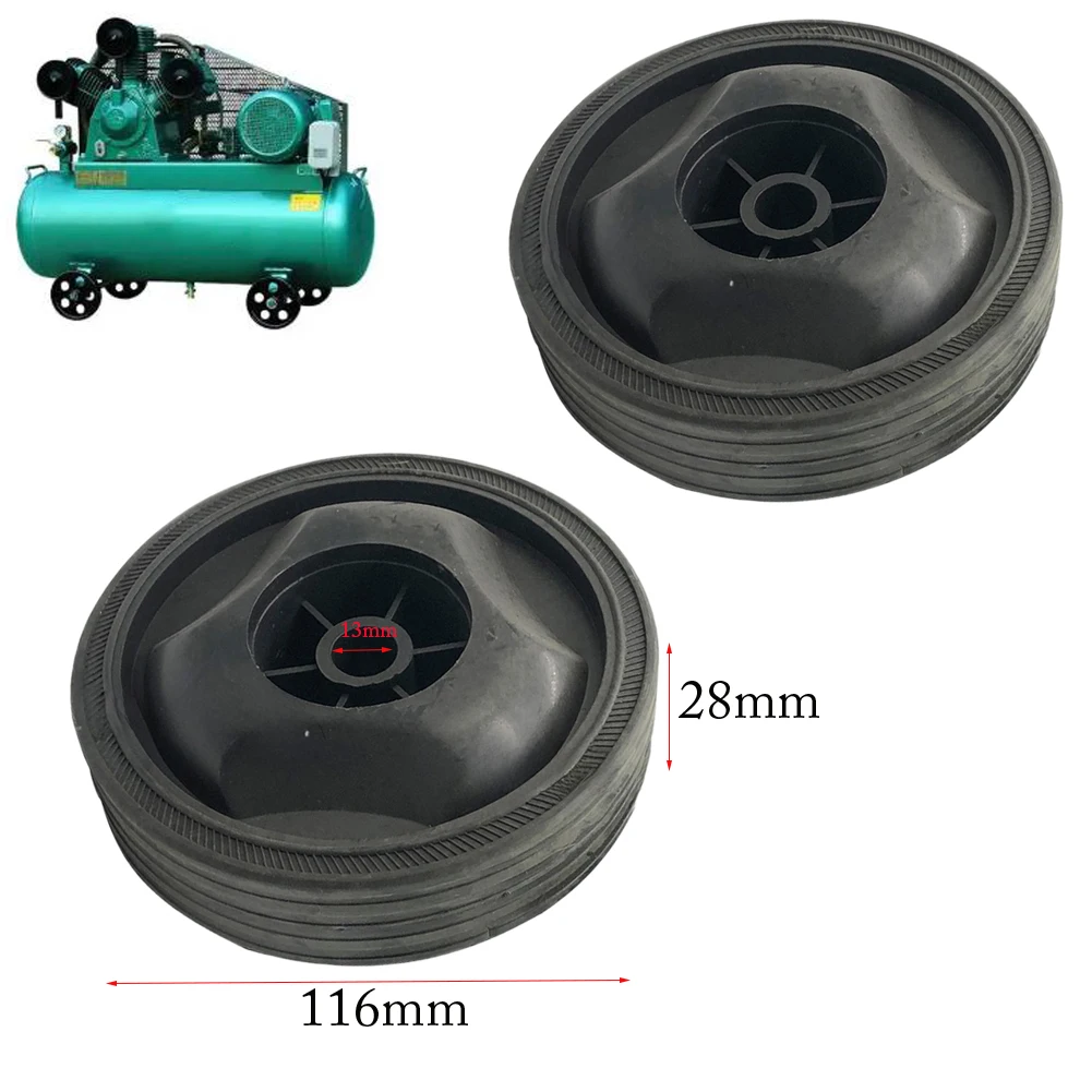 For Smooth Movement Air Compressor Wheel Shock Absorption Wheel Replacement Air Compressor Wheels 05419 Large Hole Design