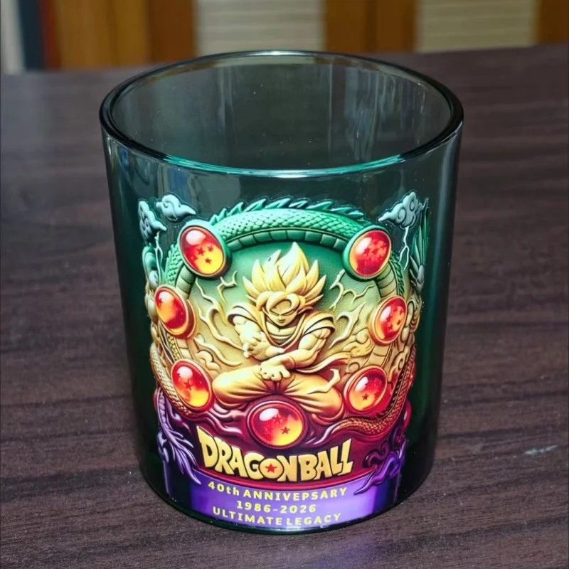 Anime Dragon Ball 30Th Anniversary Whiskey Tumbler Cup Son Goku Master Roshi Shenron Glass Drinkware Coffee Cup Mug Gift view 5