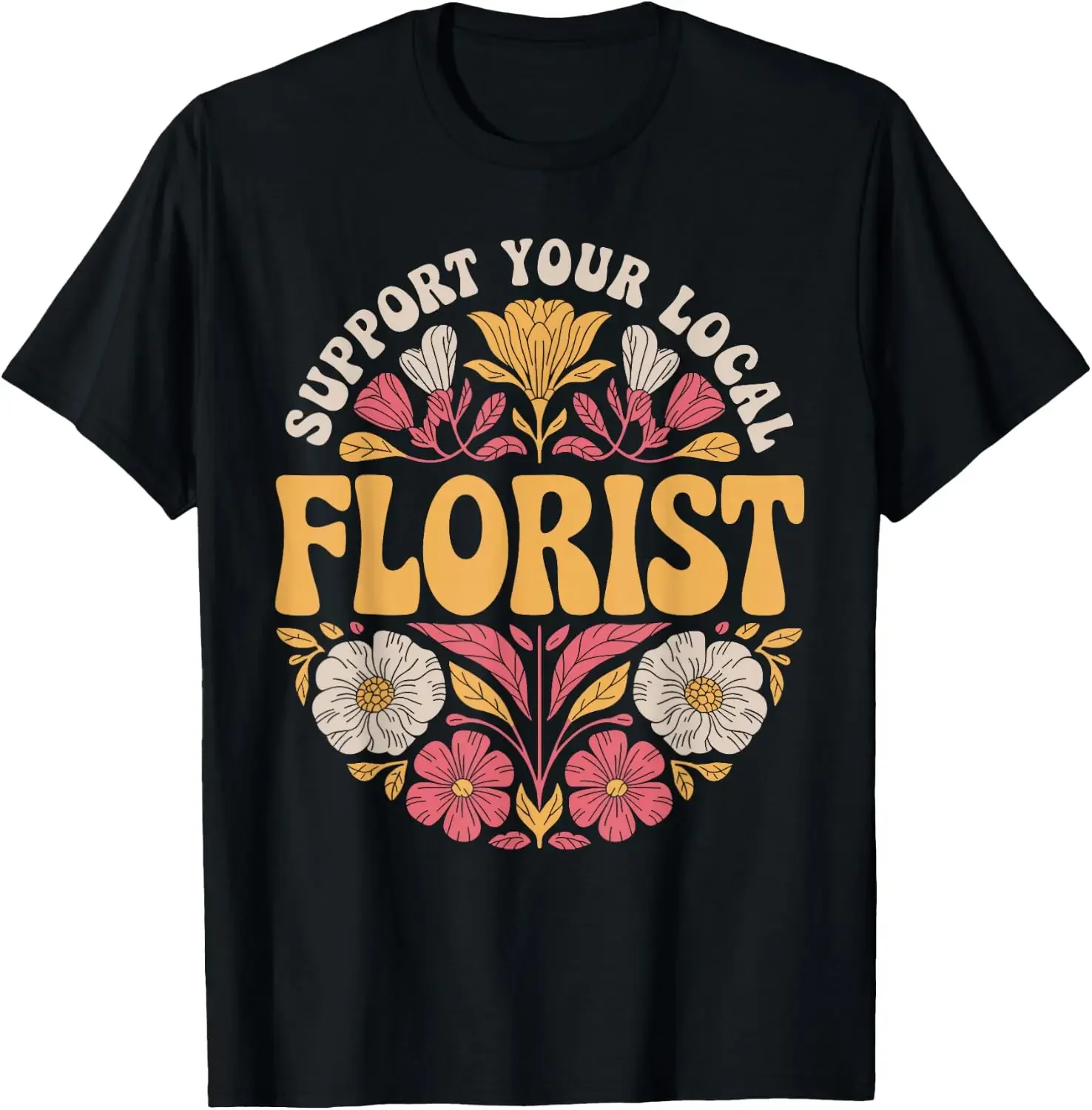 New Men Women Kids Floral Designer Florist T-Shirt Breathable, Stylish Pure Cotton Short Summer Top—Suitable for S-5xl