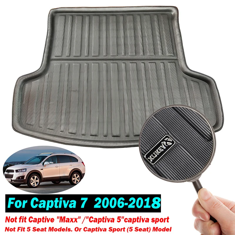 For Chevrolet  / Holden Captiva 2006 - 2017 Cargo Floor Mat Rear Trunk Tray Boot Liner Carpet 2008 2009 2010 2011 2012 13 14 15