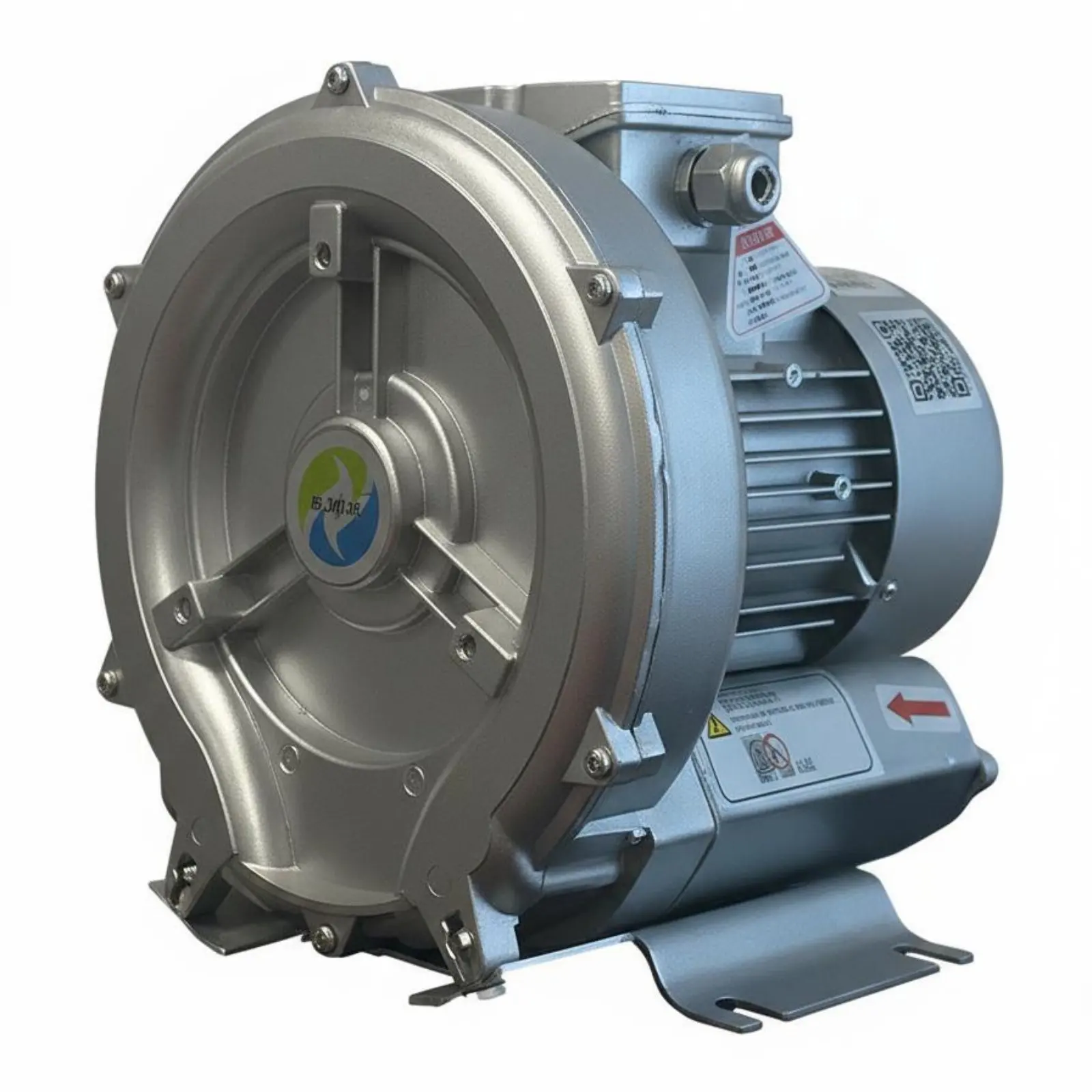 

High Pressure Whirlwind Blower All-Copper Engine Side Passage Blower Manufactu Circular Air Blower Die-Cast Aluminum Housing Low