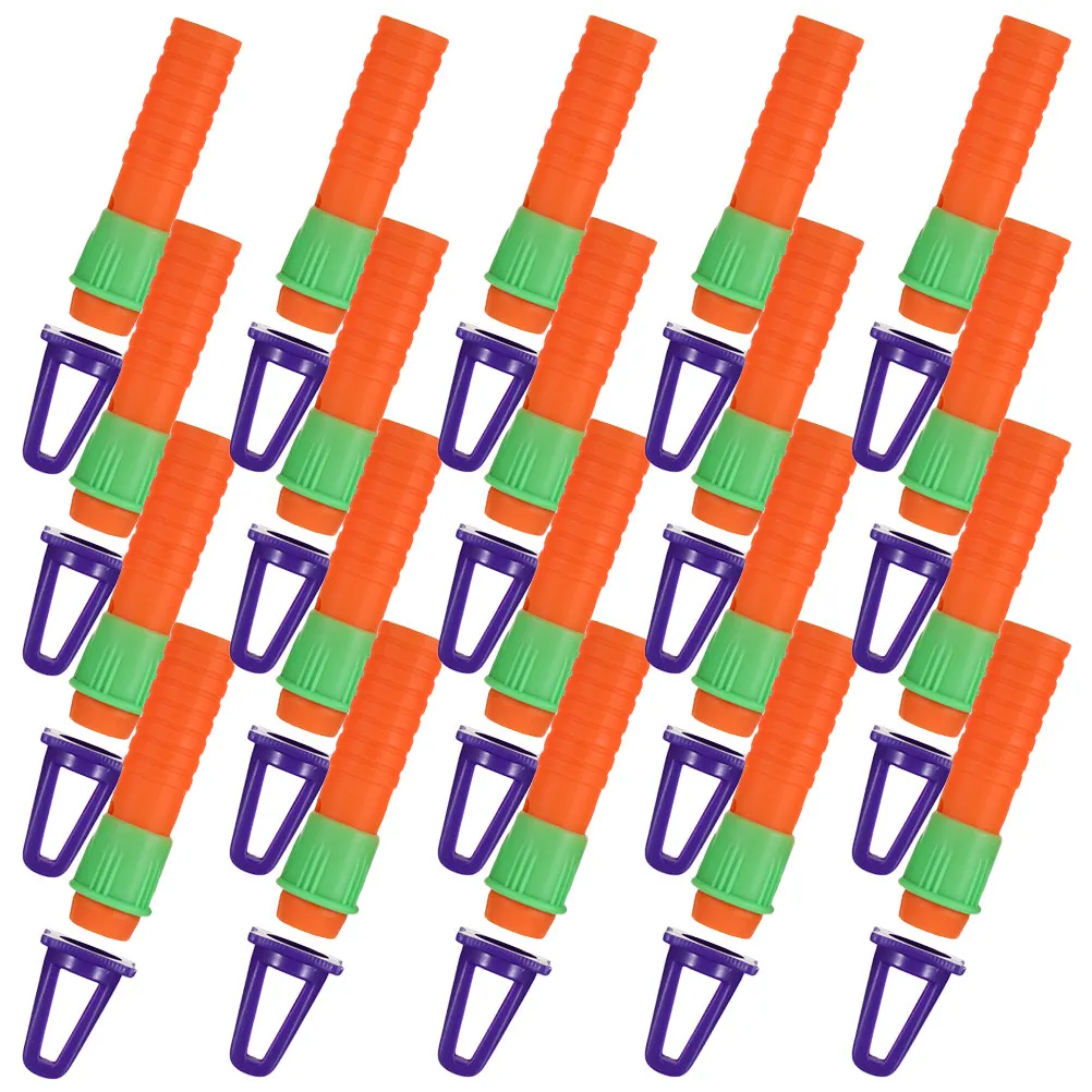 20Pcs Crayon Extender Oil Painting Pen Extender Plastic Holder Comfortable Grip Pencil Lengthener for Artists Drawing Supplies