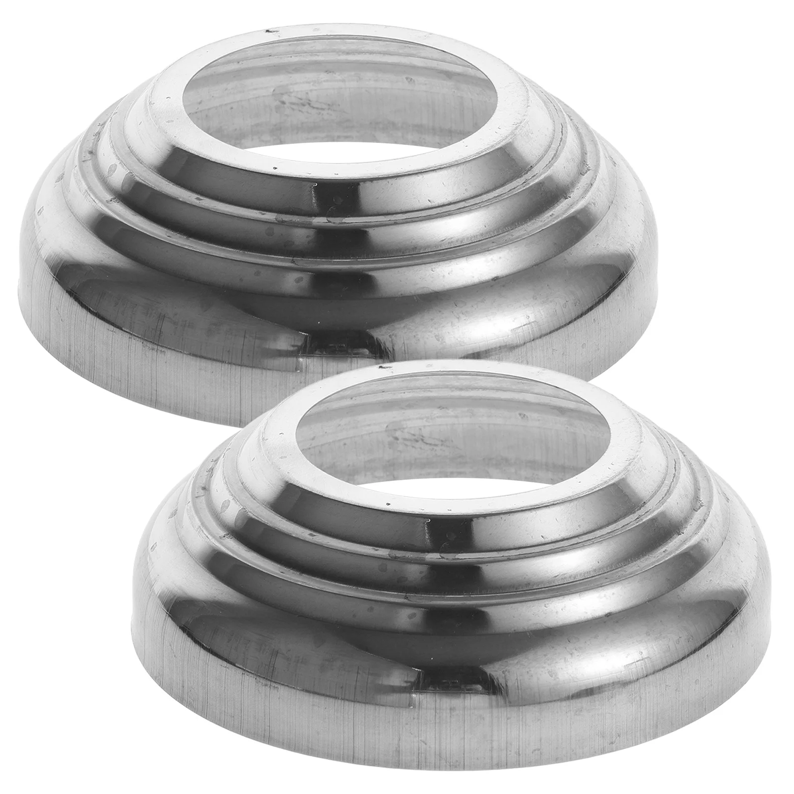 

2pcs Stainless Steel Ball Holder Base Garden Gazing Globe Stand For Outdoor Display Metal Sphere Stand Floor Mount