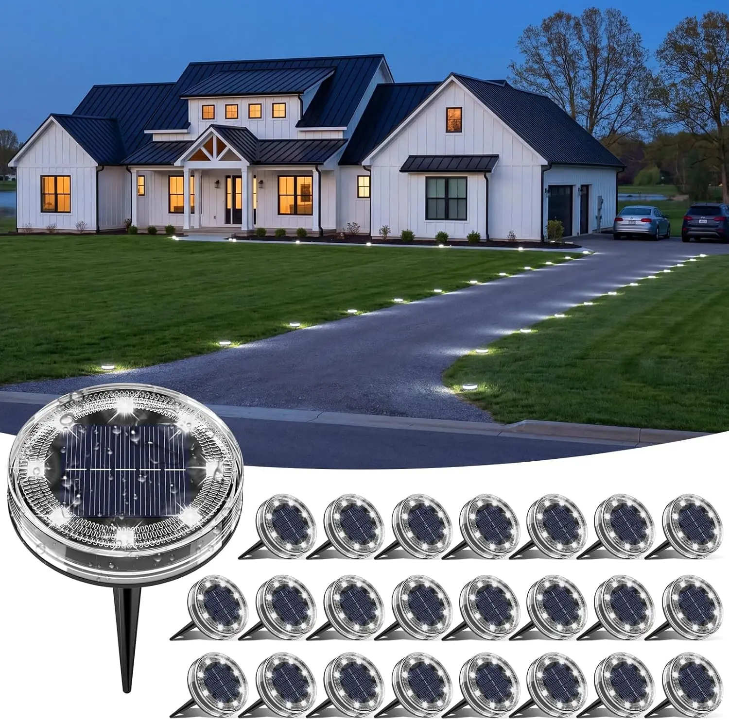 Garden Stake Lights Stainless Steel 30cm RGB 12 Lighting Modes Winter Multicolor