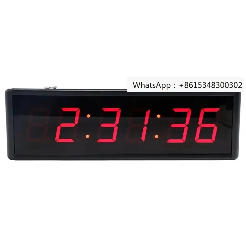 Reloj con temporizador Tabata FGB para gimnasio con circuito de entrenamiento de intervalo HIIT Digital Led