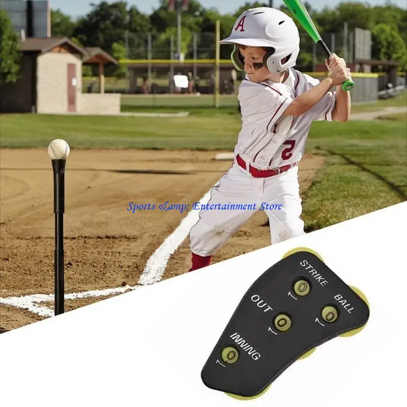 

G7NF 4 Wheel Baseball Umpire Clickers Handheld Softball Game Counter Referee Baseball Clickers Comfortable Grip