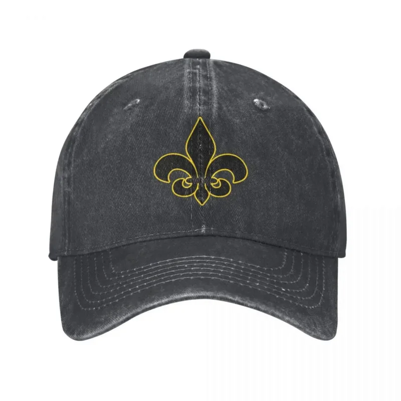 

2022 New Classic Wash Retro Fleur De Lis Lily Baseball Cap For Boy Girl Spring Summer Snapback Hat Flower Casquette