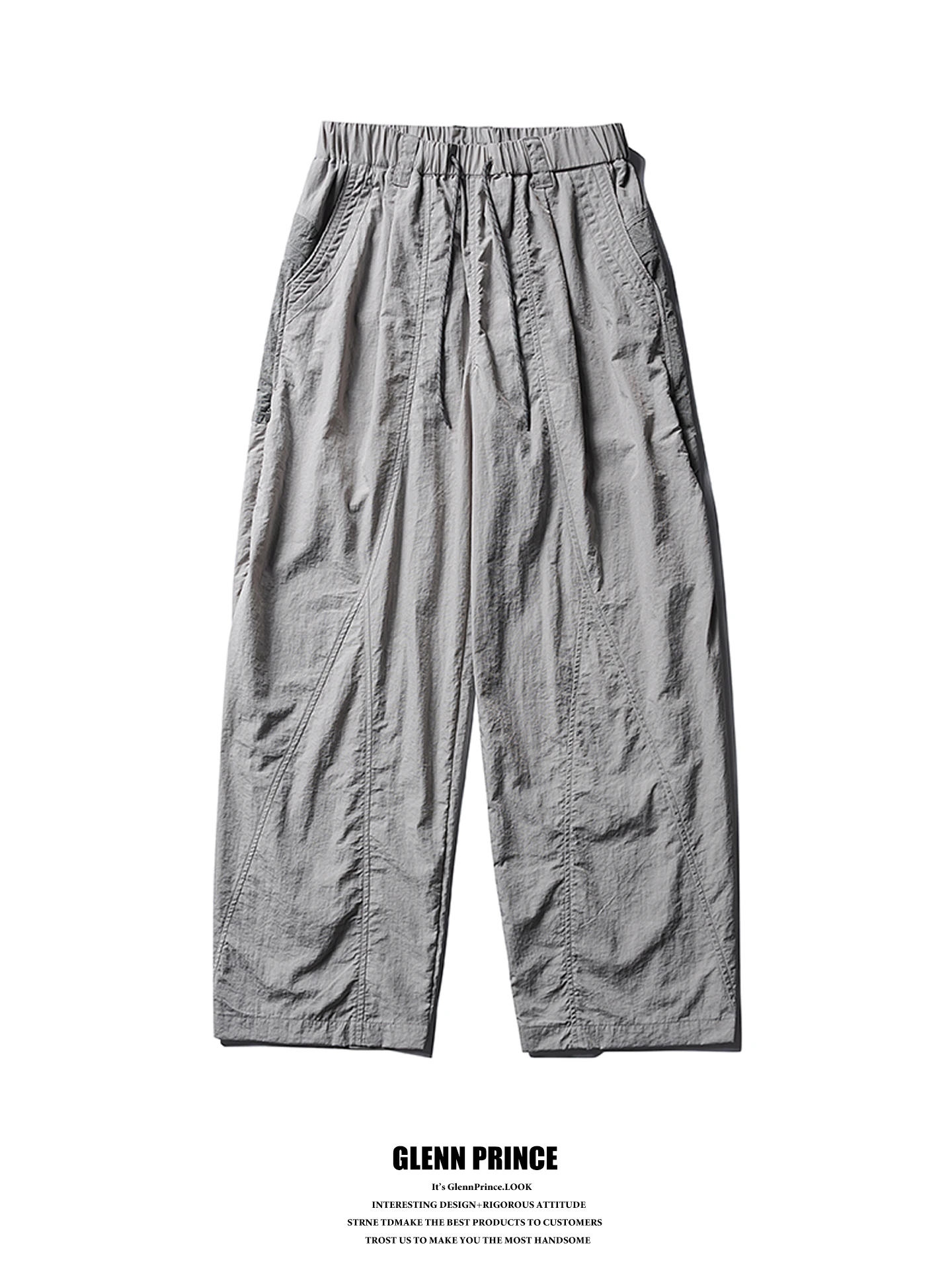 Lightweight Waterproof Outdoor Casual Knife-Shape Workwear Paratrooper Pants Men's Hiking Trousers GPstudio Patchwork