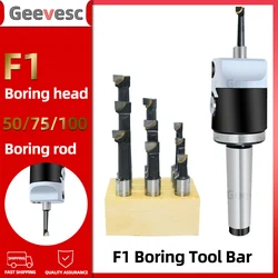 F1 Boring Hole Boring Bar Set Tungsten Carbide Bar Boring Head MT2 MT3 MT4 R8 BT NT Boring Bar Set Boring Device F1 Boring Tool