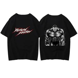 Boxing Fighter Anime Fans Printed Muscle Men T-shirt Hot Sale Kengan Ashura Ohma Tokita Graphic Otaku Tshirt Fashion Male Tees