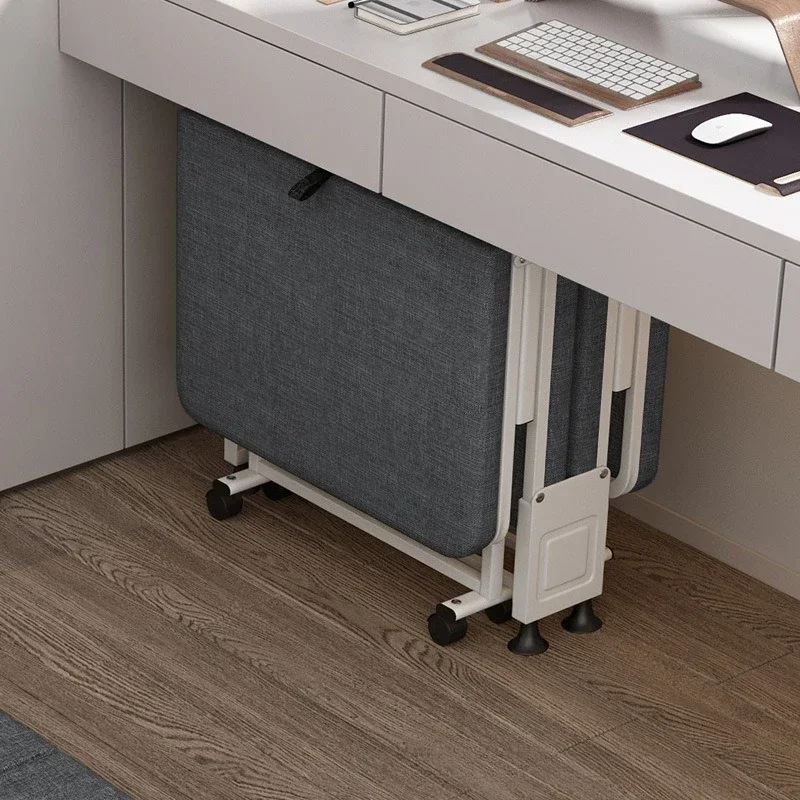 Foldable Office Couch Bed Lightweight Single Use Bed Easy Fold Out Lounger for Naps and Travel Foldable Single Bed Foldable Bed