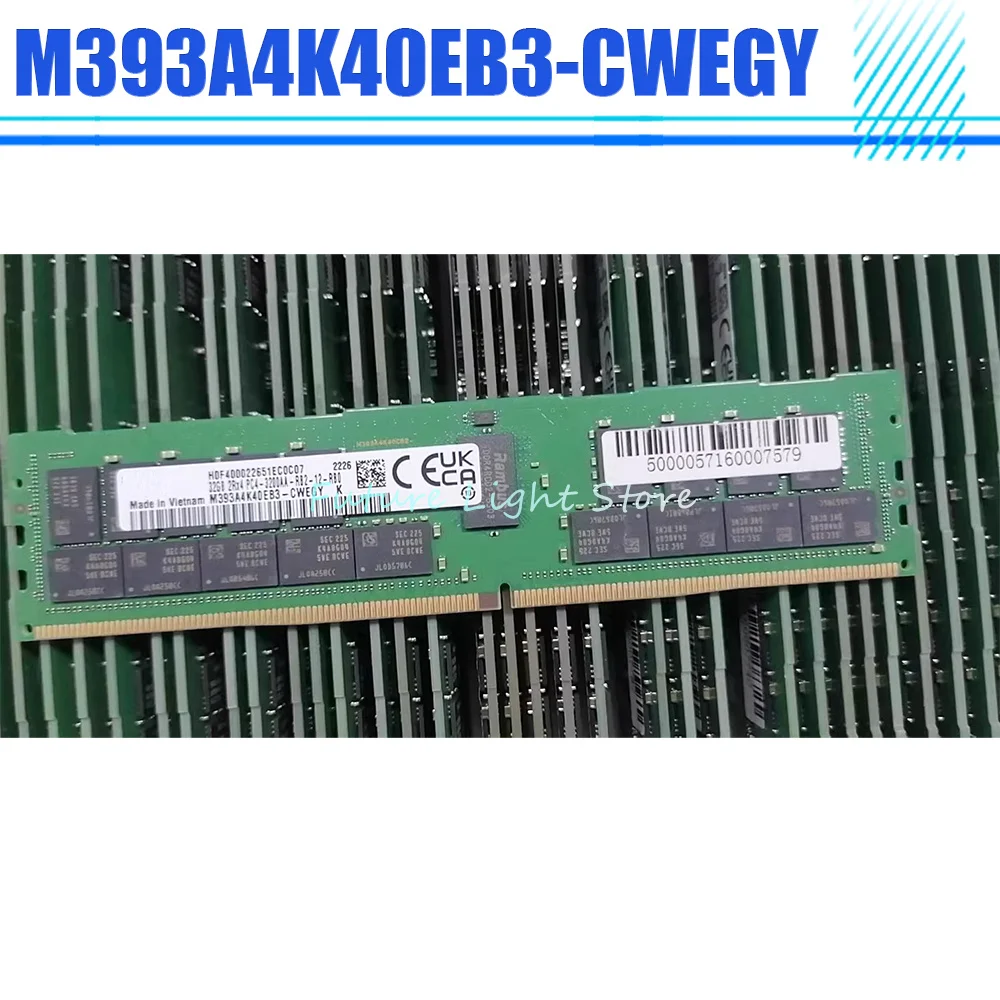 

For SAMSUNG RAM 32GB 2RX4 PC4-3200AA 3200 DDR4 RECC Server Memory M393A4K40EB3-CWEGY