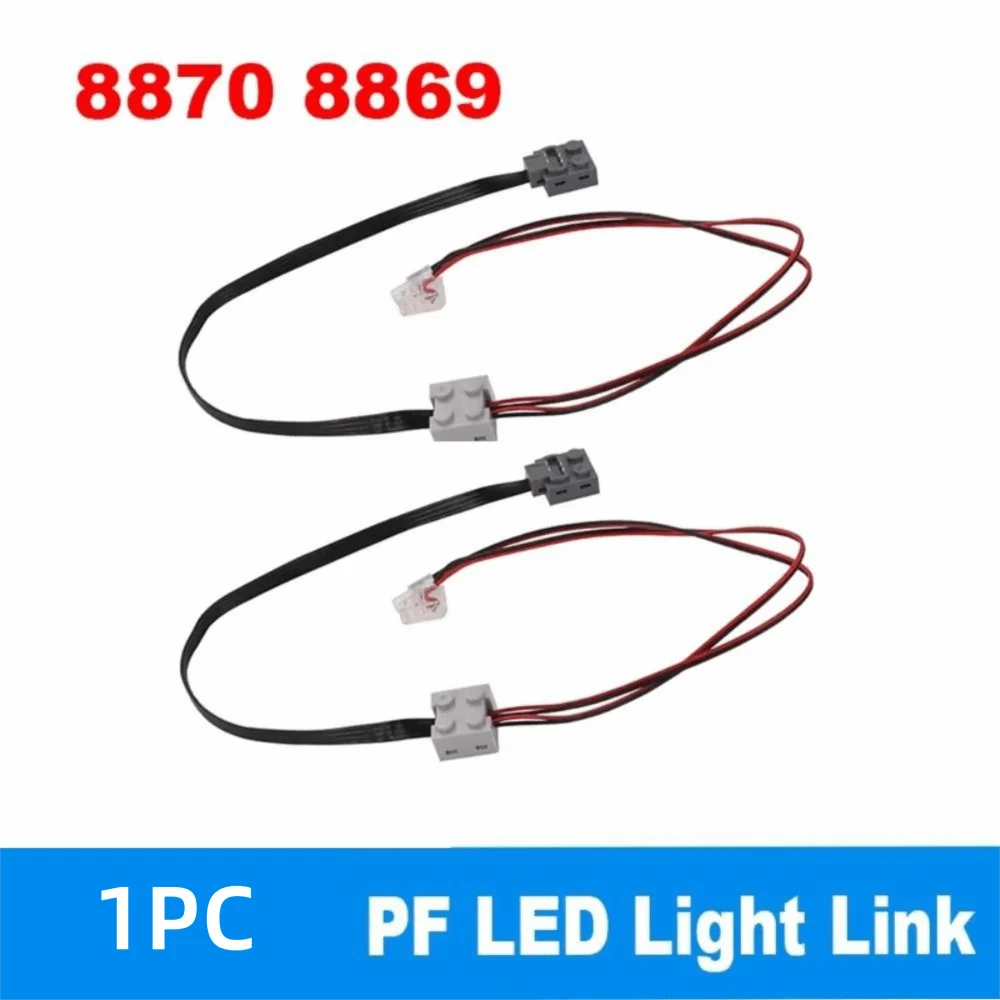 Wired Structure LED Light Link Line Cable Lighting Connection Switch Function Power Functions Parts Building Block DIY