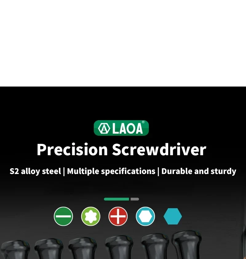 LAOA 1 Stück Präzisions-Schraubendreher SL1.0-4.0 Phillips Mini-Schraubendreher Kreuzschlitz-Schraubendreher T5-T20 – Detail 1