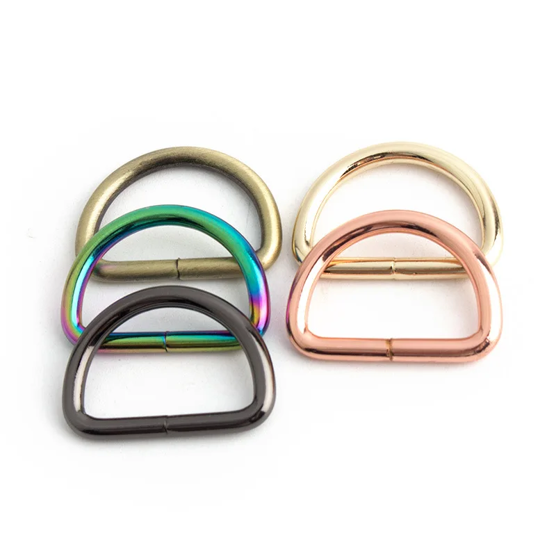 20mm Metal Clasp D Ring Buckle for Backpack Strap Bag Shoes Adjustment Buckles Webbing DIY Hardware Accessories