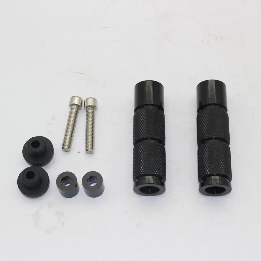 

Universal Aluminum Motorcycle Foot Peg Pedals Anti Slip Wear Resistant Footrest Kit for Bike Scooter ATV Riders