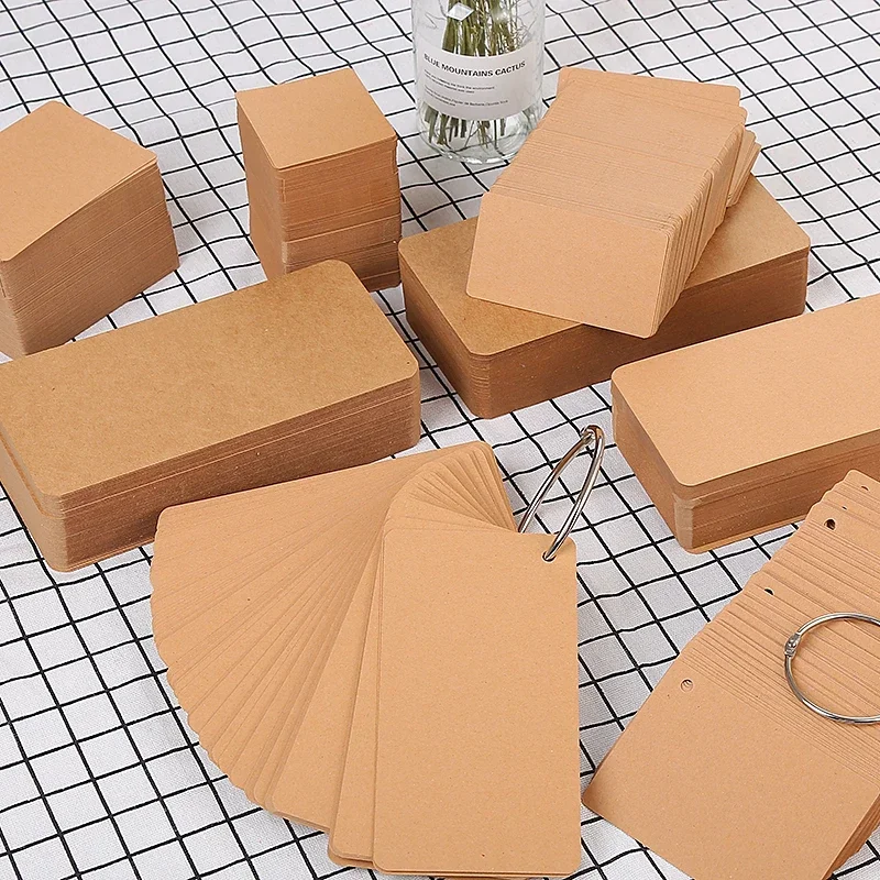 18x9cm 15x8cm 6x6cm Brown Thicked Kraft Paper DIY Handmake Card Making Craft Peper Thick Paper Board Cardboard Thickness 0.45mm