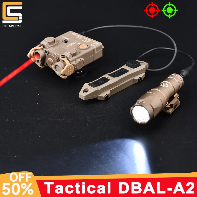 

Airsoft DBAL-A2 Laser Weapon Light Red Green Dot Sight Laser Pointer M600 M300 M300A Tactical Flashlight Remote Triple Switch