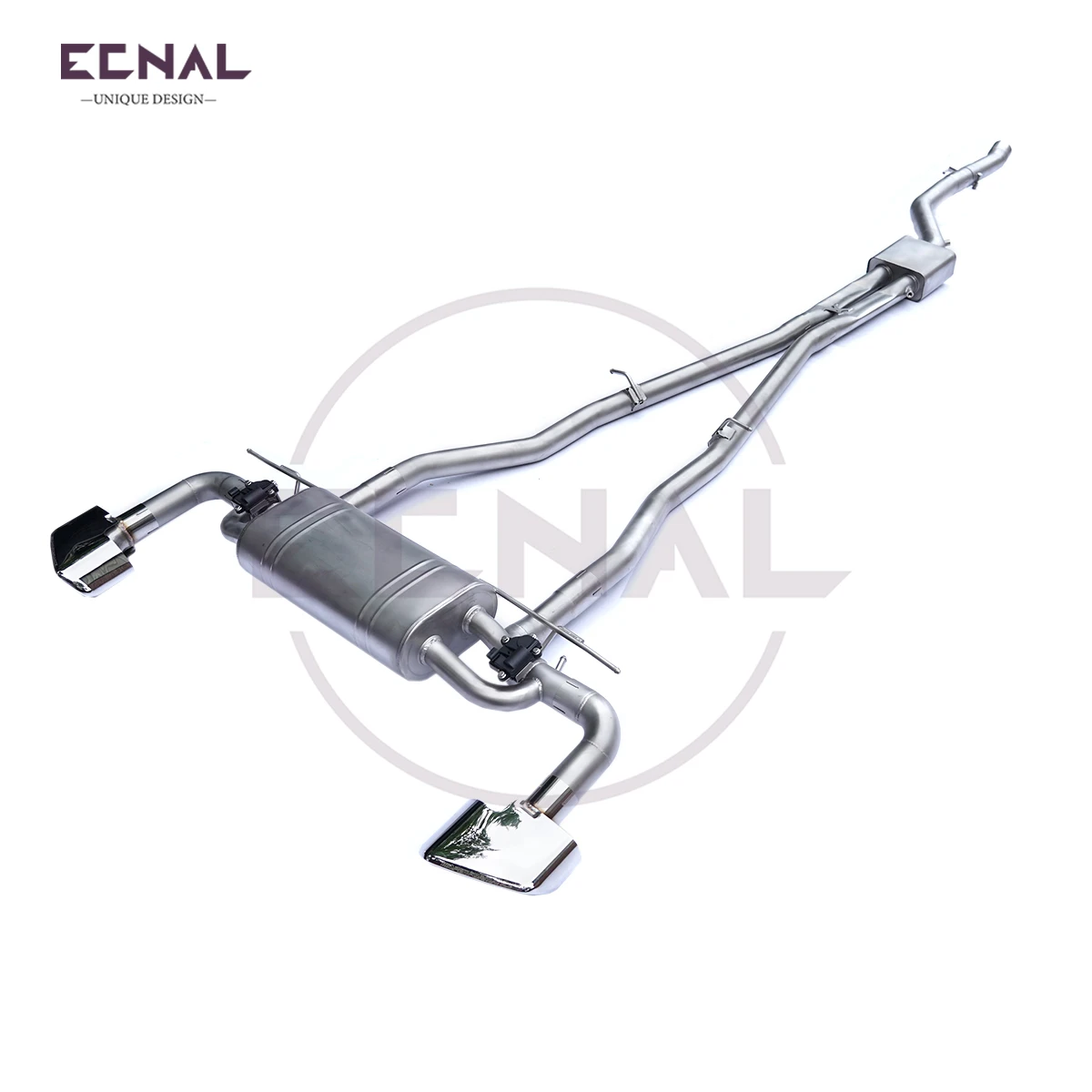 

Ecnal Exhaust Dual Pipe Catback for BMW G30 G31 525i 530i B48 2.0T SS304 Car Sport Exhaust System with Valve Muffler