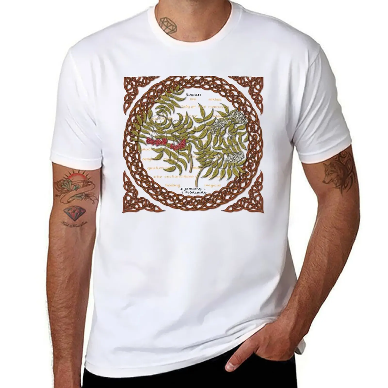 

Tree Calendar Rowan T-Shirt man t shirts for men t shirt custom print T-Shirt