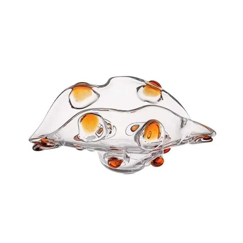 Transparent Irregular Creative Large Fruit Bowl Salad Plate
