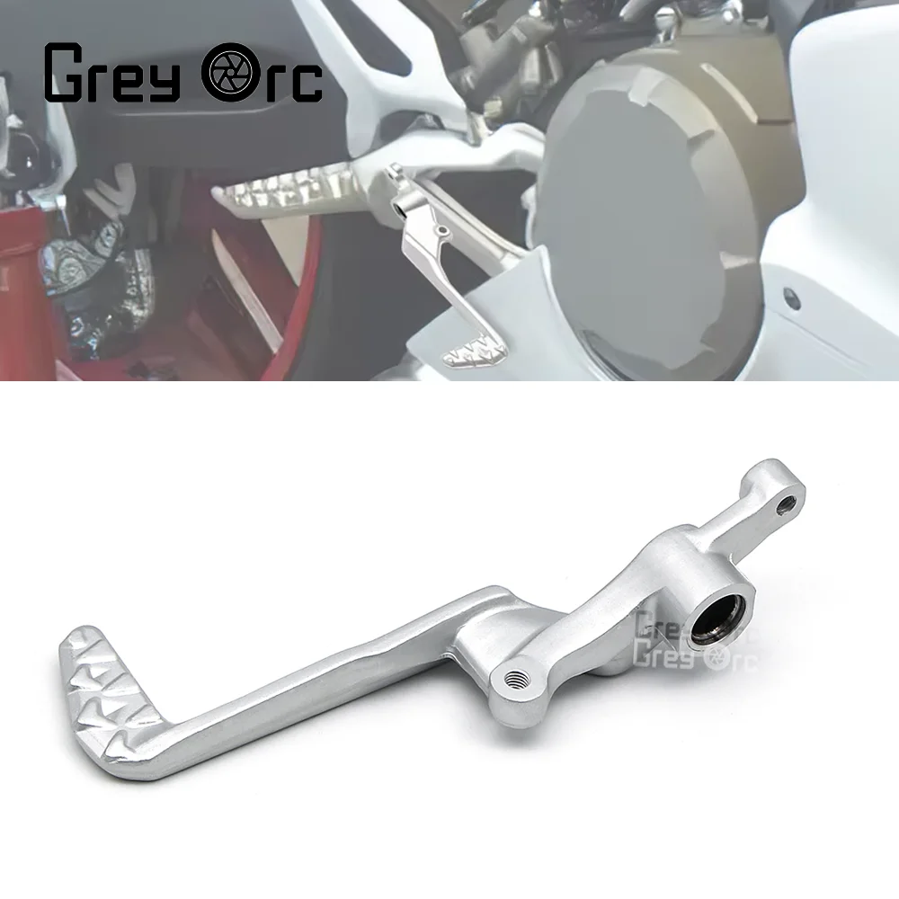 

Motorcycle Silver Rear Brake Pedal Foot Lever For Ducati Panigale V4 R 2019 2020 V4 2018-2022 V4 S Corse 2019