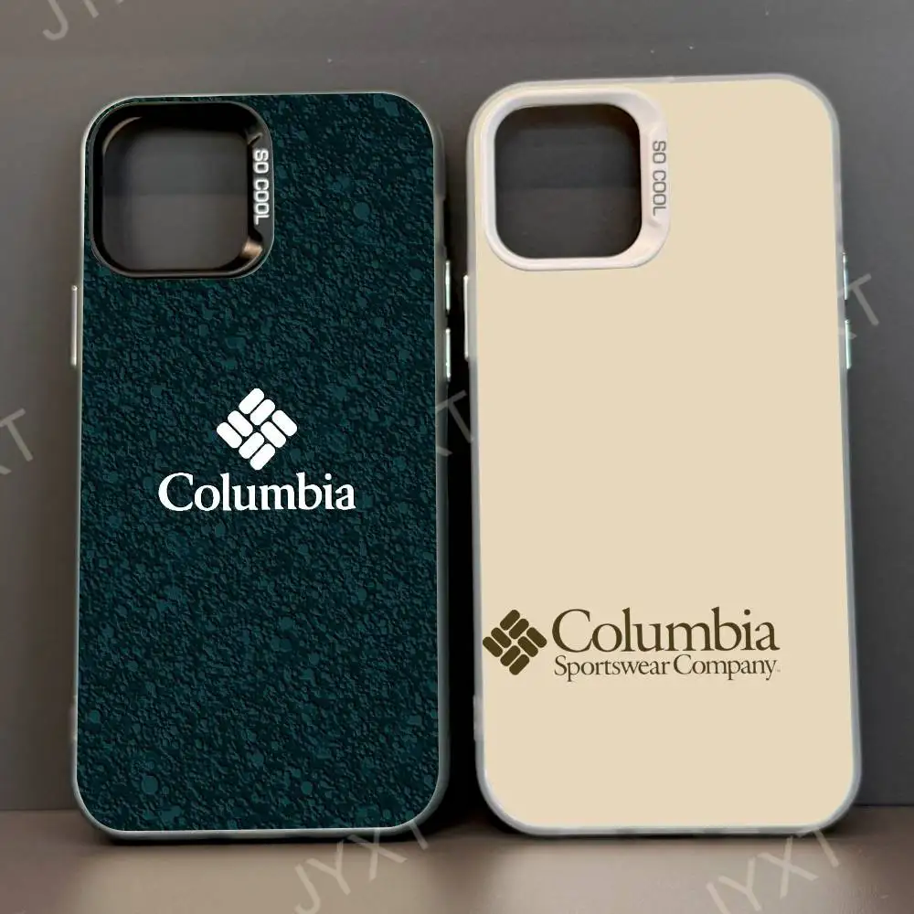 ملابس رياضية C-columbia-es جراب هاتف لابل 11 12 13 14 15 16Pro Max Plus حماية تصفيح جراب هاتف متقدم