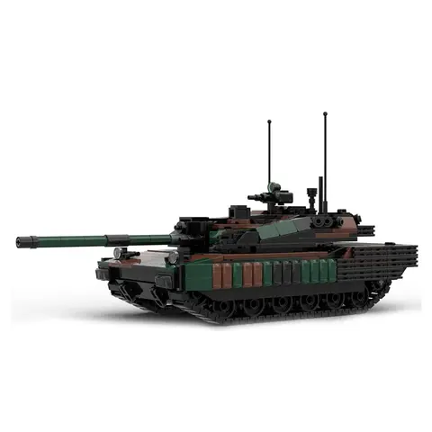 MOC attrezzatura da guerra Leclerc carro armato da battaglia principale modello di carro armato militare moderno assemblaggio fai da te blocchi di costruzione giocattolo regalo di compleanno per bambini