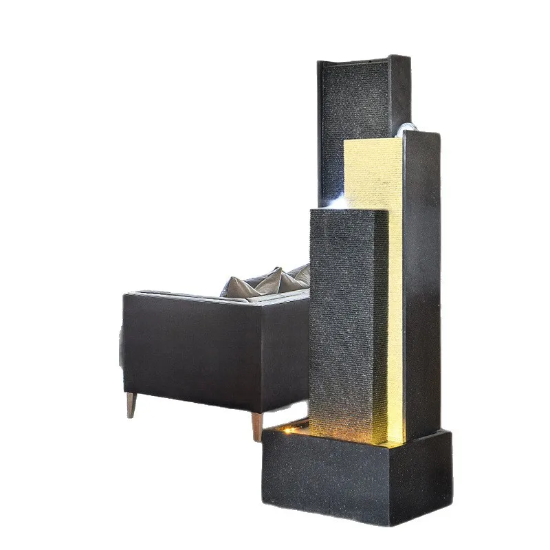 Water Fountain Indoor FountainCurtain Waterfall Indoor FountainHumidifying Home Decor Фигурки В Миниатюрах ZY50XBJ