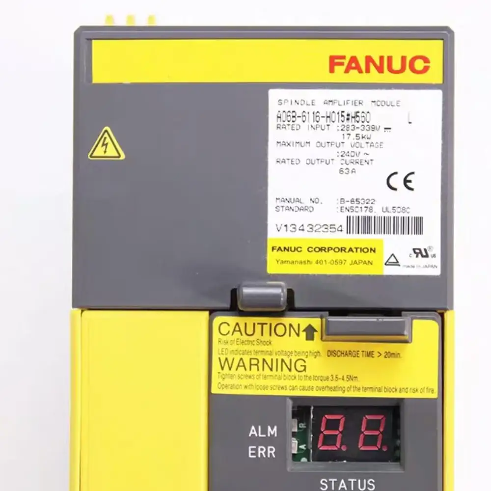 ضمان محرك Fanuc الجديد A06B-6116-H015 لمدة 12 شهرًا