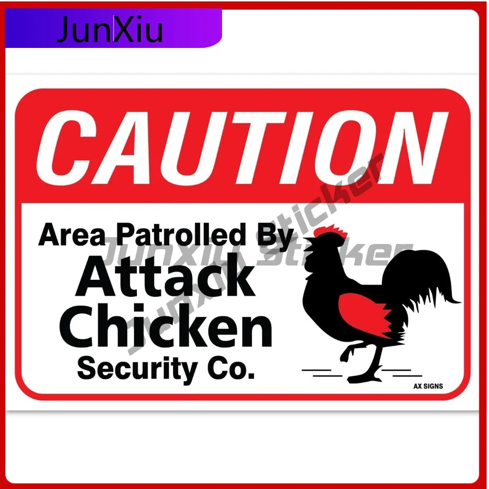 

Caution Area Patrolled by Aesthetic Car Laptop Walls Truck Motor Home Camper Van Decal Accessory Cool Trendy Funny Unique