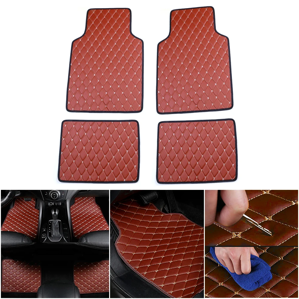 

5Seats Auto Foot Pads For Hyundai i30 Creta Tucson ix35 Solaris Elantra Santa Fe Kona i40 Getz Palisade Car Floor Mats Car Rugs