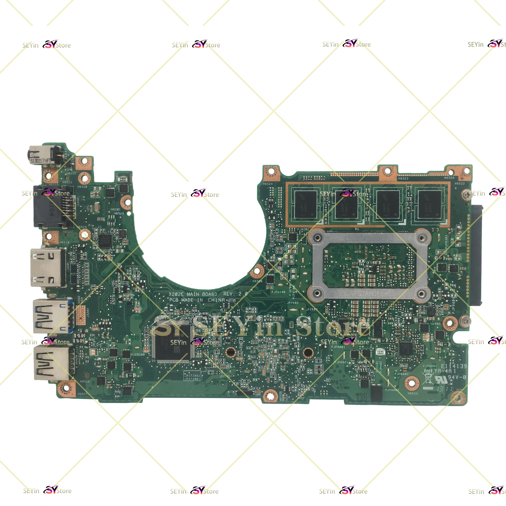 X202E Mainboard For ASUS X200E X201E S200E X201EP X201EV Laptop Motherboard 847/987/1007U I3 I5 I7 2GB/4GB-RAM UMA